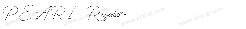 PEARL Regular字体转换
